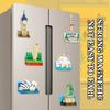 SEMBO BLOCK Fridge Magnets Bricks Landmark Building Blocks DIY Playsets Display Architecture Idea Gifts Toys Children Adults