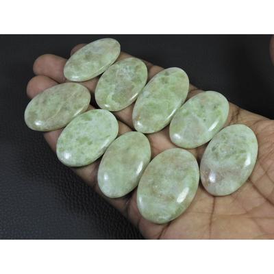 09Pcs Natural Sunstone Oval Shape Cabochon Loose Gemstone Lot 392Cts. C-2302