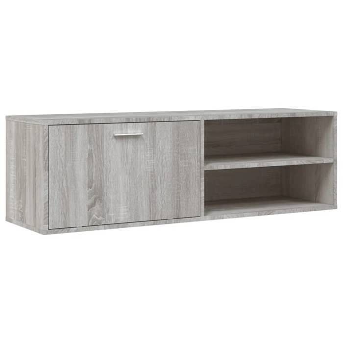 VidaXL TV Cabinet, Television Stand with Shelves and Door, TV Unit with Living Room Storage, Modern, Sonoma 833549