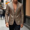 Mens Sequined Blazer Nightclub Party Performance Fashion Casual Suit Jacket