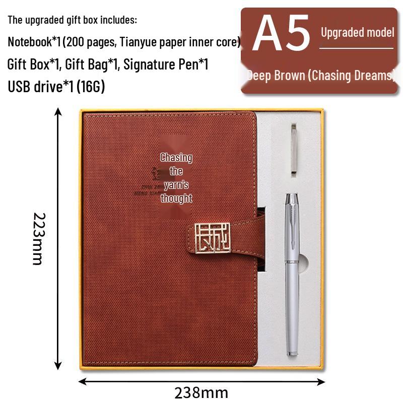 Custom A5 Hardcover Notebook Gift Set with Logo Printing