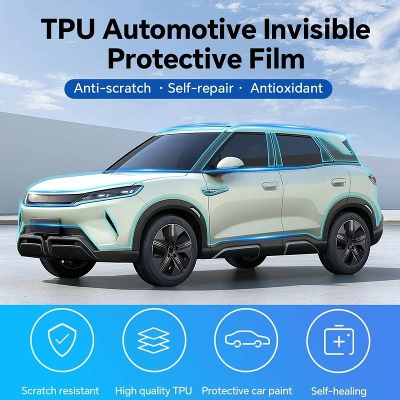For BYD YUAN UP ATTO 2 2024-2025 Headlight B C-Pillar Rearview TPU Transparent Protective Film PPF Sticker Anti-scratch