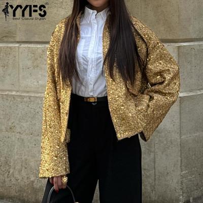 Women's Fashion Casual Solid Color Print Autumn Winter Long Sleeve Stand-collar Jackets & Coats