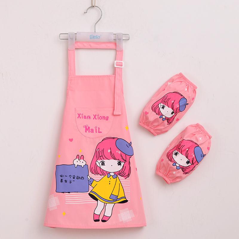Tablier imperméable, vêtements de dessin pour enfants, élèves du primaire portant des couvertures de cuisine, vêtements de protection pour le dessin des hommes et des femmes de la maternelle