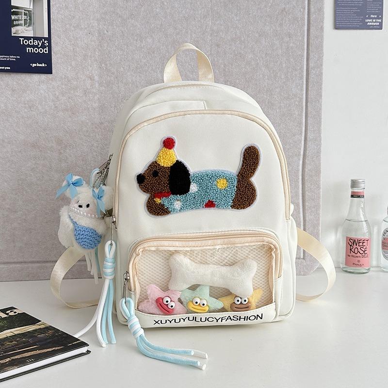Backpack Girls Junior High School High School Niche Transparent Large Capacity Backpack Travel School Bag