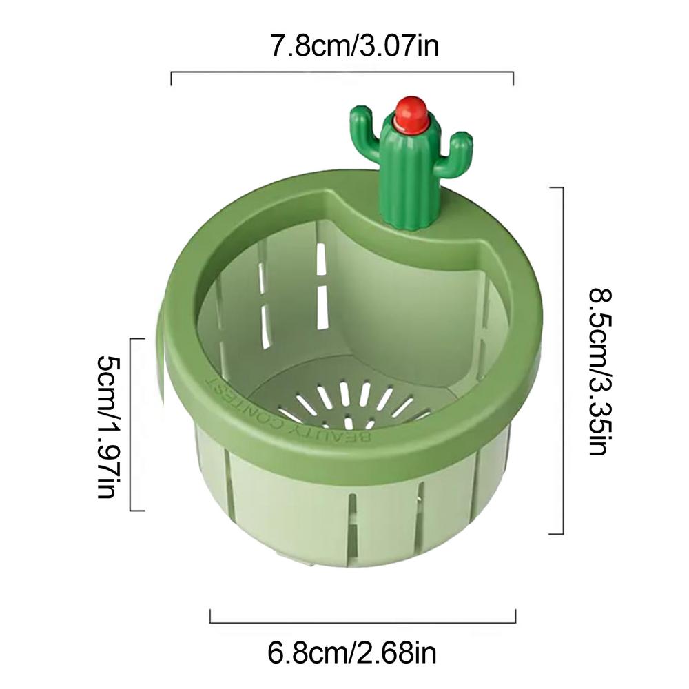 

Sink Drain Basket Cactus Design Kitchen Sink Strainer Food Catcher Easy Cleaning Clog-Free Kitchen Sink Drain Stopper ForBathtub зелёный
