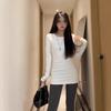 New Spring, Autumn and Winter German Velvet Thickened Long Sleeve T-Shirt Women's Bottom Shirt Slim Top