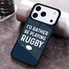 Rugby Football Sport Phone Case for iPhone 17 16 15 Pro Max Air 14 13 12 11 Plus Shockproof Capa Cover
