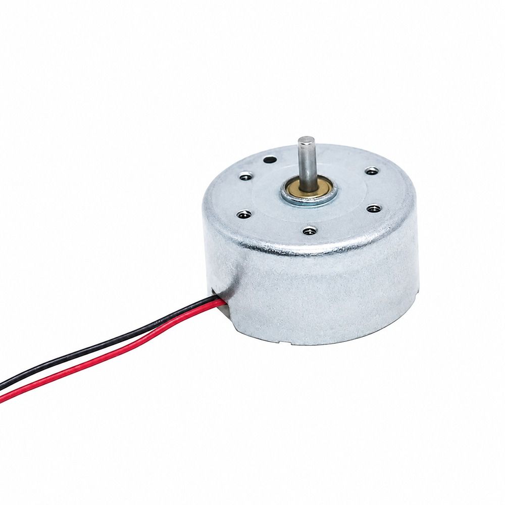 5Pcs 24mm Round RF-300 DC Motor 2Pin Hanging Neck Fan Motor Micro 300 Motor  for Hanging Neck Fan