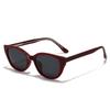 European and American new cat eye pin sunglasses women's YK light luxury polarized sunglasses anti-ultraviolet versatile glasses tide