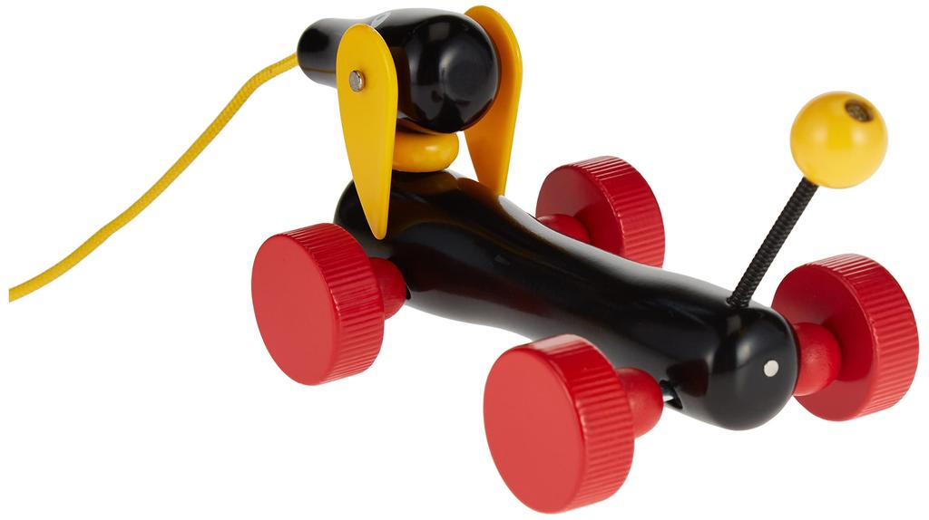 BRIO Douche Pull Toy [Dog Toy] for Ages 1 and Up (Pull Cart, Wooden, Educational Toy) 30332