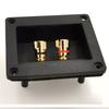2 Pcs High-quality 201C Two-speaker Junction Box Wiring Board All-copper Binding Post Banana Socket Wire Seat