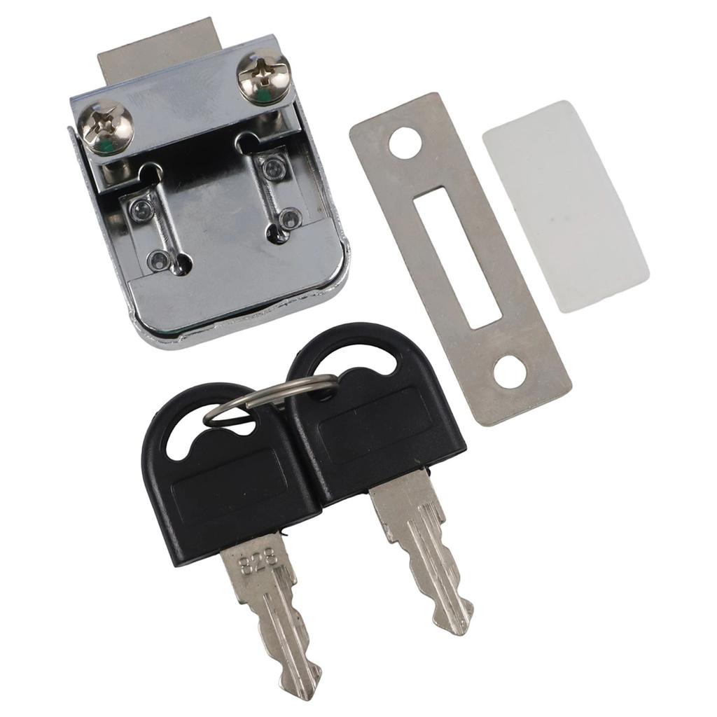 Safety Lock Cabinet Lock Single Double Showcase 5~8mm Anti-theft Cold Rolled Steel Display Cabinet Rust Prevention