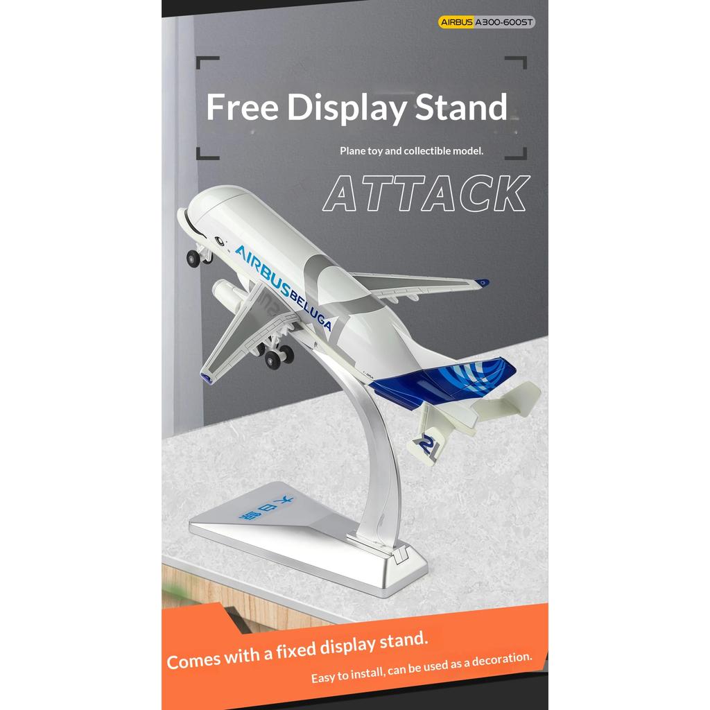 1/72 Beluga Aircraft Model Super Heavy Transport Aircraft Simulation Airbus A330-600ST Birthday Gift Collection Ornaments