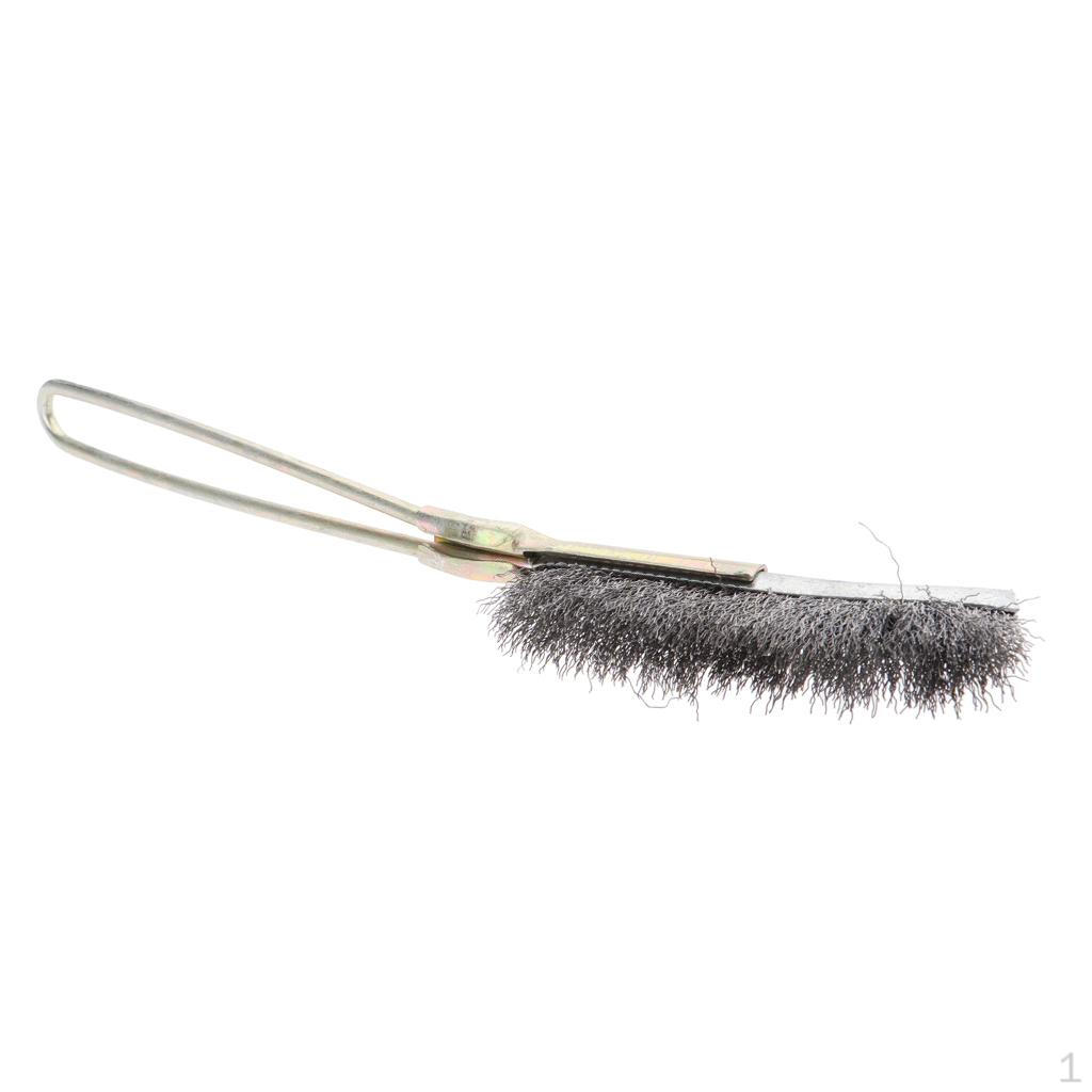 Handle Stainless Steel/Brass/Nylon Head Grinder & Polishing Wire Brush For Rust Cleaning Elbow Stainless Steel