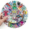 50pcs Robot Personalized Cartoon Creative Cute Stickers Decorate Notebook Mobile Phone Case Luggage Cup Stickers