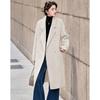 Women's Elegant Mid-Length Wool Blend Coat