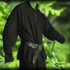 Vysoká kvalitaNový renesanční Landlord Rytíř Top Bez opasku Medieval Men Cosplay Kostým Causal Shirt Pirate
