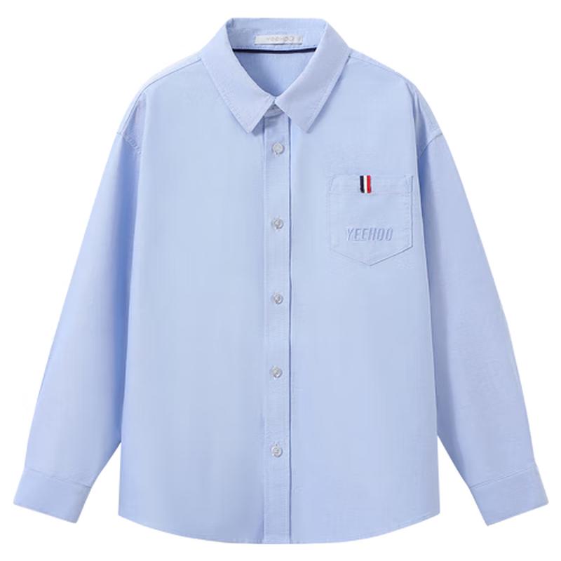 YEEHOO Boy s Pure Cotton Long Sleeve Shirt 130