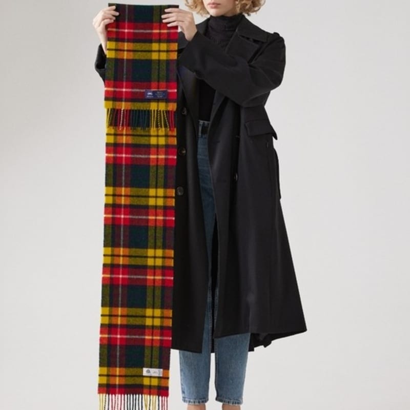 ABRAHAM MOON Merino Wool Muffler 25cm - Buchanan