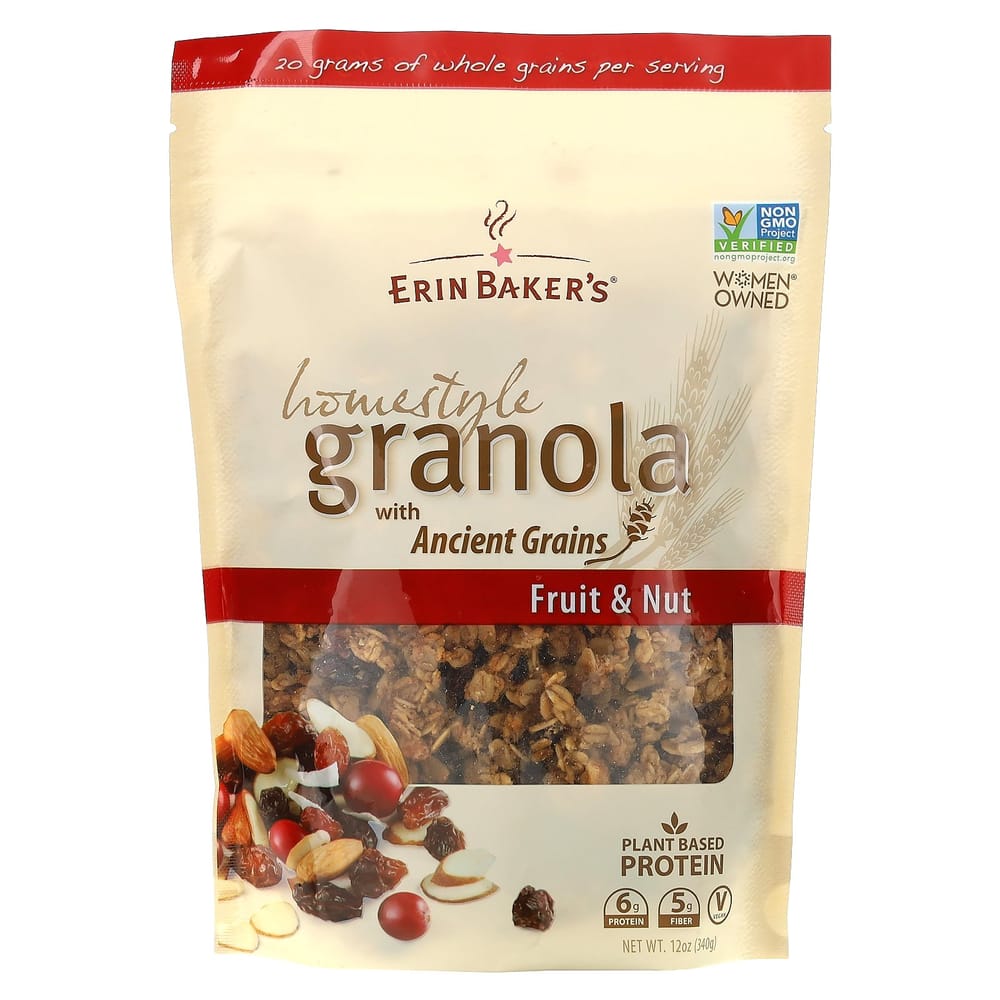 iHerb Homestyle Granola, Made with Ancient Grains, Fruit & Nuts, 340g