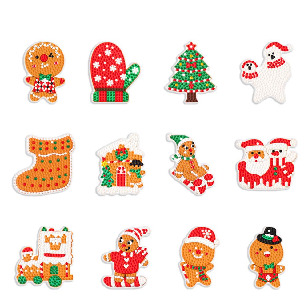 

Подвеска на елку, подвесное украшение, брелок, подвеска для женской сумки, DIY рождественские подарки, рождественское украшение, подвесные наборы алмазной мозаики