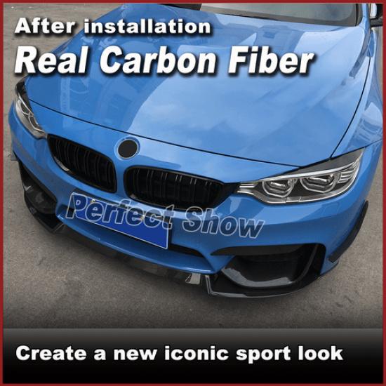 Fit For BMW M4 M3 F32 F80 F36 F82 F83 REAL Carbon Headlight Cover Eyelid Eyebrow