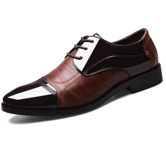 Four Seasons New Men's Business Leather Shoes Overfoot Sandals Hollow Single Shoes Breathable Wedding Shoes H318