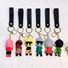Cartoon PVC Naruto Anime Peripheral Toy Doll Keychain Naruto Silicone Figure Car Key Chain Christmas, Halloween Gift