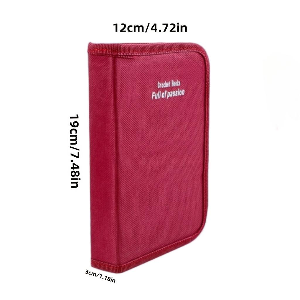 Soft Grip Crochet Hook Set with Case Stainless Steel Knitting Needles for Yarn, Sweaters Includes Ergonomic Handles, Pointed Tips, Scissors