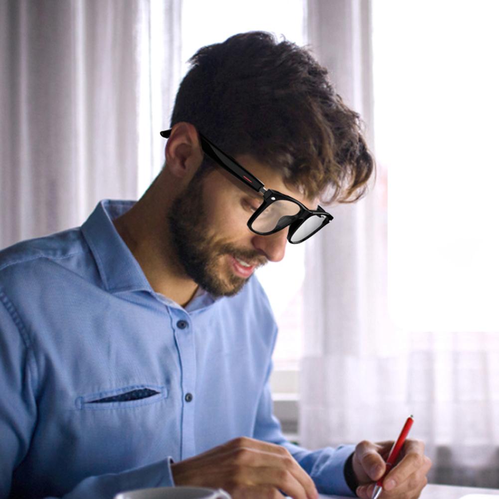 Smart Glasses AI Voice Assistant Camera Glasses Remote Shooting Wearable Eyeglass Open Ear Sound Mic & Speakers for Men & Woman