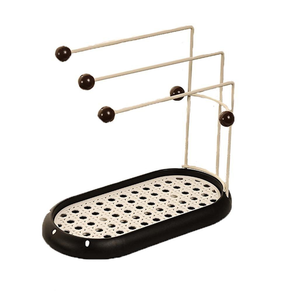 

Household Jewelry Storage Rack Space Saving with Drawer Dish Rag Holder Durable Multi-Layered Kitchen Rag Rack Home Use белый
