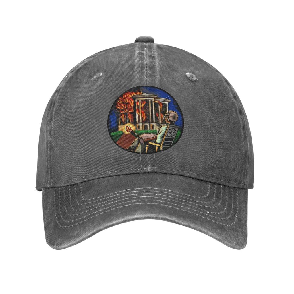 Summer The Fire This Time Baseball Cap Sun  Adjustable Design Washed Trucker Hat Men Adult Street Style Running Hippie Caps