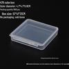 Transparent Small Square Plastic Box for Earphones, Jewelry, Beads, and Small Parts Storage (24-85)