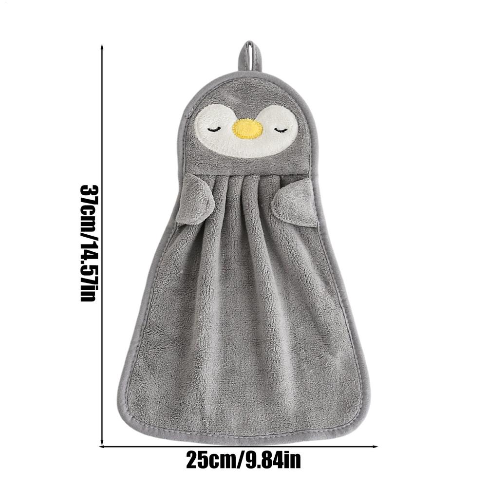 Household Hand Towel Absorbent Kitchen Towel Rag Wipes Cute Animal Kids Toddler Hand Towels for Home Bathroom Kitchen