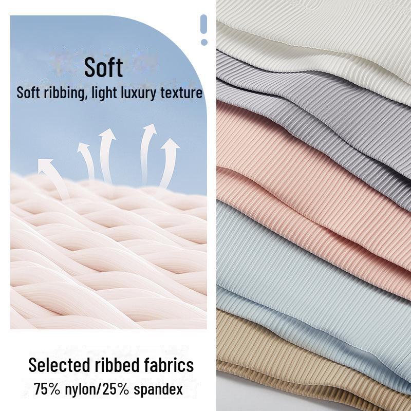 Damen Langarm Yoga Oberteil mit Brustpolster - Neckholder, Bauchnabelfrei, Hochelastische Fitnessbekleidung