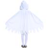 Child Boy Girl Cute White Ghost Demon Glow In The Dark Cape Cosplay Costume Kids Fancy Dress Performance Halloween Theme Party