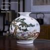 Modern Minimalist Ceramic Vase for Dried Flowers - Porcelain Ornament for Living Room Decor