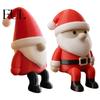 Holiday Shelf Sitter 3D Printed Santa Claus Figurine, Christmas Decoration, Party Supplies Small Gnome Statue for Desktop Home Decor Seasonal