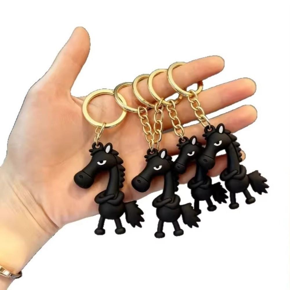 Cartoon Horse Pendant Keychain 2026 Horse Mascot Car Key Chains Backpack Pendant  Christmas Gifts