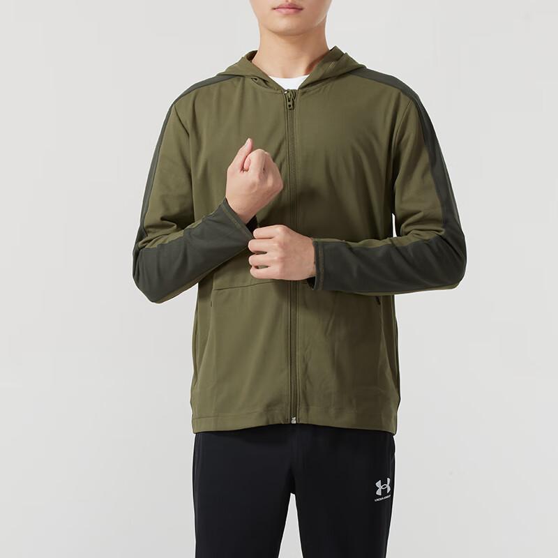 Under Armour Meridian Full-Zip Loose Hooded Jacket Men Outerwear Green 1379674-390
