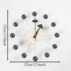 Luxury Metal Wall Clocks Minimalist Quartz Elegant Aesthetic Clock Wall Unique Modern Watches Decoration Clocks Bedroom