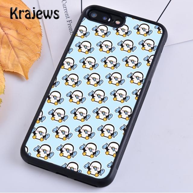 Cute Penguin Pattern For iPhone 17 Air 16 Phone Case Cover 15 14 plus 11 12 13 pro max coque Shell Fundas
