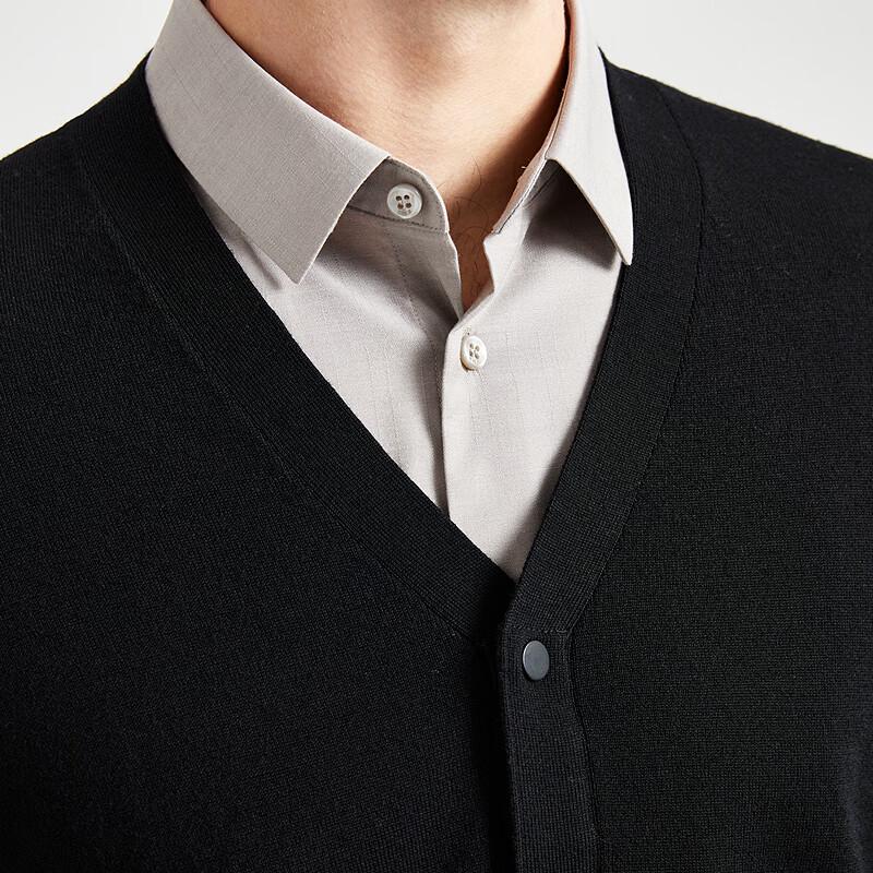 EMZ Erdos Men's 100% Pure Wool V-Neck Cardigan