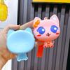 Cute Silicone Mini Coin Purse Adorable Cat Keychain Accessory For Gifts And Parties
