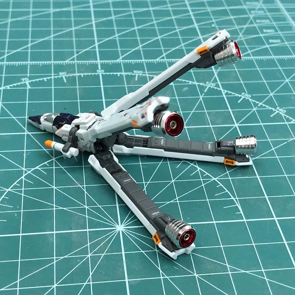 RG HGUC 1/144 Mobile Suit Crossbone Gundam X1, X1 Kai, X2, X3, X0 Metal Vernier Set (Steel + Red) [Parallel Import]