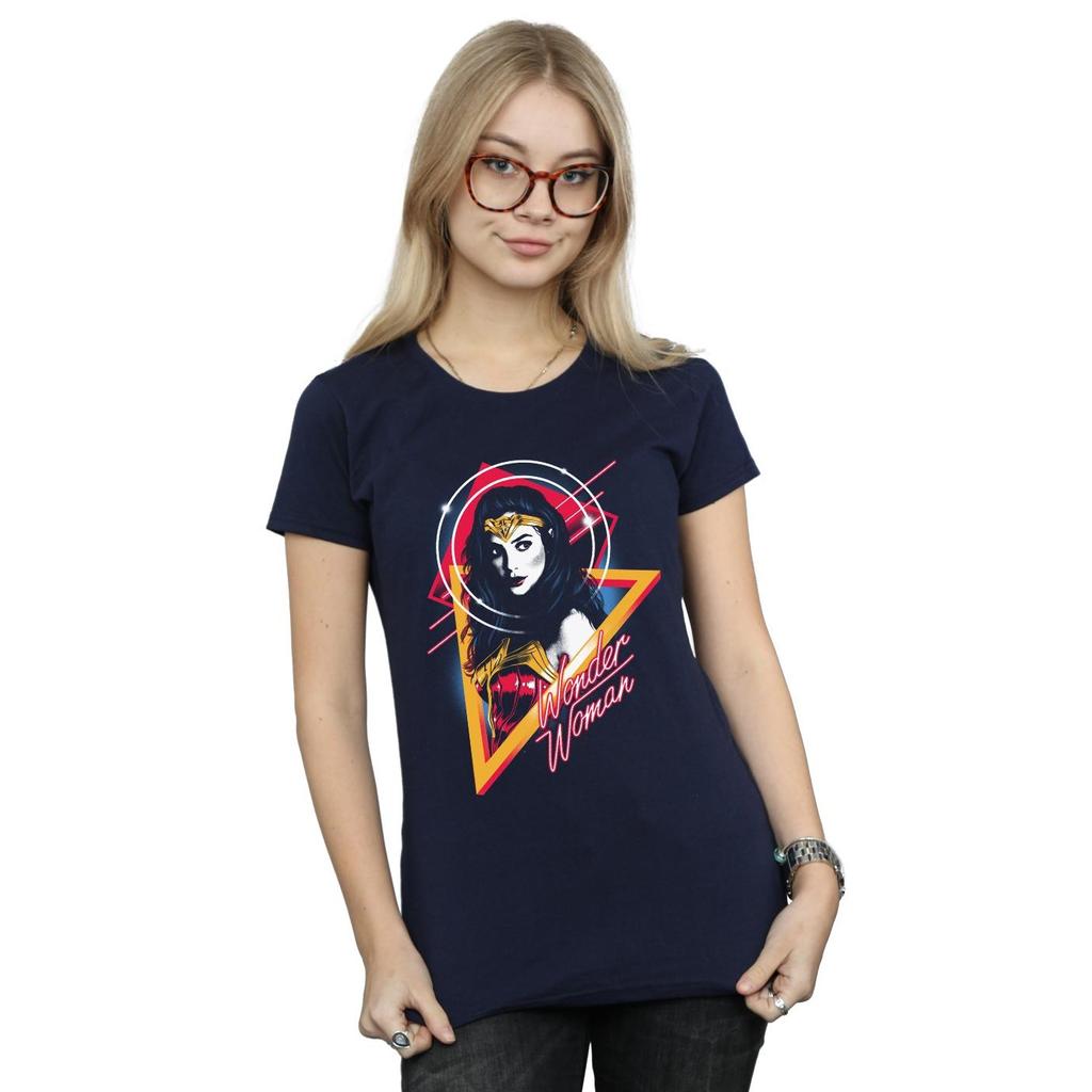 DC Comics Womens/Ladies Wonder Woman 84 Diana 80s Triangle Cotton T-Shirt