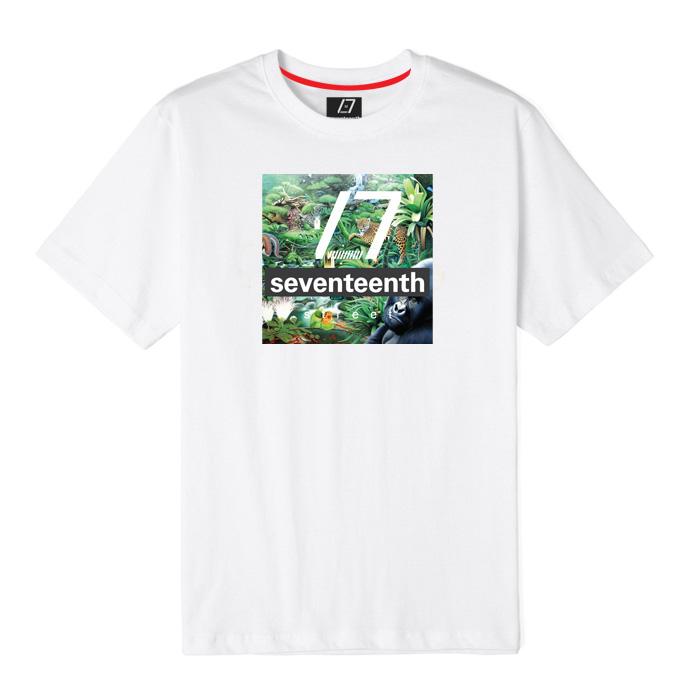 Seventeens Jungle Square Short Sleeve T-Shirt White L
