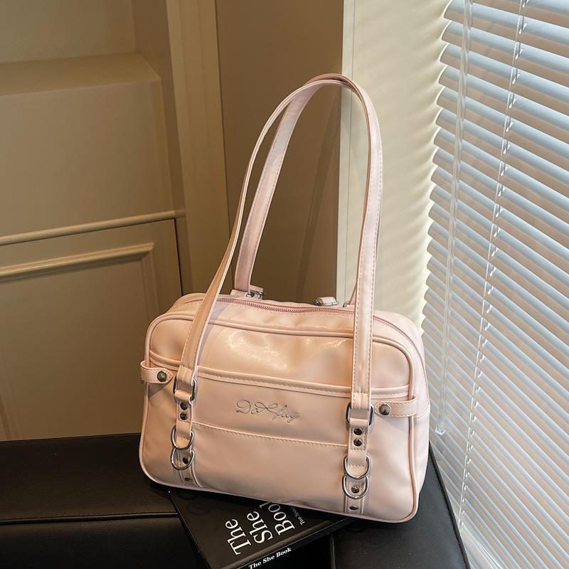 Korean Version of Simple Backpack Fashion Shoulder Underarm Bag Women's 2025 Summer New Large-capacity Commuter Tote Bag