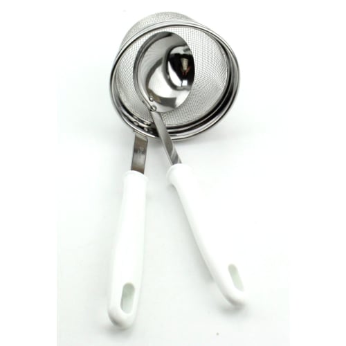 Pearl Metal Easy Wash Dishwasher-Safe Miso Strainer Set with Ladle [Made in Japan] C-8689